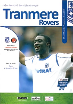 Tranmere Rovers v Charlton Athletic Match Programme 2010-09-18